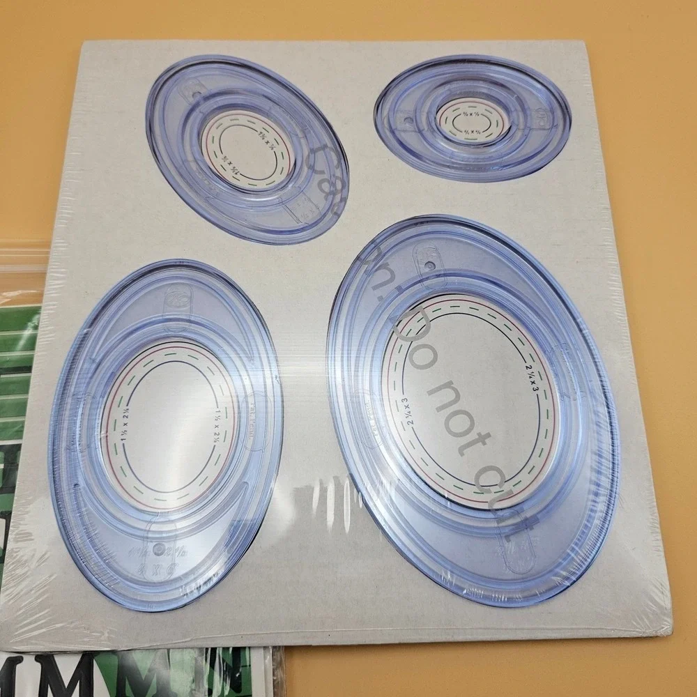 Vintage Creative Memories Custom‎ Cutting Lot Circle Oval Templates Scrapbooking